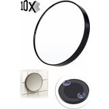 10X Büyüteçli Vantuzlu Makyaj Lens Traş Aynası Vantuzlu Büyüteçli Ayna Siyah Nokta Temizleme