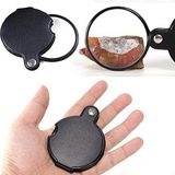 10x Büyütme Mercek Çok Amaçlı, El Tipi, Katlana Bilir Büyüteç ( 60mm 10x) Cep Büyüteci
