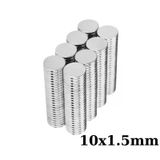 10X1.5mm Neodyum Güçlü Mıknatıs - Neodim Magnet