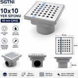 10X10 50 mm Paslannmaz Yer Süzgeçi