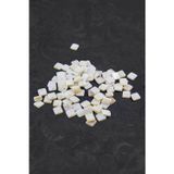 10x10 mm Yandan Delikli Kare Pul Doğal Taş Takı Aksesuar Malzemesi (30 Adet)