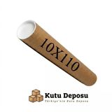 10x110 cm Kapaklı Silindir Postüp Rulo Gönderi Kutusu (5 ADET)