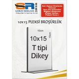 10X15 cm A6 T-Tipi Dikey Şeffaf Pleksi Föylük Menü Masaüstü Fiyatlık Kafe Restorant Mobilya Beyaz Eşya Firmalar Etiketlik - 5 Adet