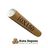 10x150 cm Kapaklı Silindir Postüp Rulo Gönderi Kutusu (5 ADET)