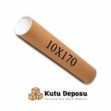 10x170 cm Kapaklı Silindir Postüp Rulo Gönderi Kutusu (5 ADET)