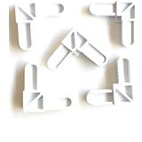 10x20 mm Sineklik Köşe Takozu 10 Adet Beyaz Renkli