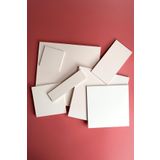 10X20CM Karo - Seramik Bisküvi 16'lı (Ham Ürün)