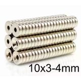 10X3-4Mm Havşa Delikli Neodyum Güçlü Mıknatıs - Neodim Magnet