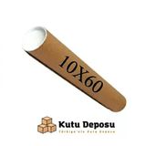 10x60 cm Kapaklı Silindir Postüp Rulo Gönderi Kutusu (5 ADET)