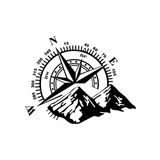 10x8 cm Pusula Off Road Araba Laptop Duvar Folyo Sticker