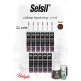 11 Adet Kahverengi Selsil Silikonize Mastik 500 Gr. Ve Rosie