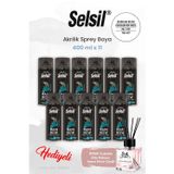 11 Adet Selsil Buzdolabı Beyazı Akrilik Sprey Boya 400 Ml, Rosıe Oda Kokusu