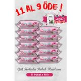 11 Al 9 Öde Bebek Islak Mendili Gül Kokulu 90 Yaprak ve Rosie