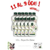 11 Al 9 Öde Doğal Zeytinyağlı Sıvı Beyaz Sabun 1.5 L ve Rosie Hediye