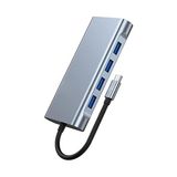 11 In 1 Type-C To USB Hub HDMI (4k),audio/, Type-C/, 4x USB 3.0/, Lan/, Vga/, Sd Card Reader Çevirici Hub 10 Port Adaptör Dönüştürücü Çoklayıcı - 1 GB - 00-Siyah - Beyaz - Option-1