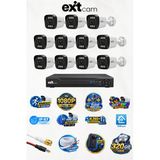 11 Kameralı Güvenlik Kamera Seti 2Mp 1080P Full Hd Ahd – 320Gb Hdd, Renkli Gece Görüşü, Yüz Ve Araç Algılama