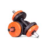 11 Kg Dambıl Seti Turuncu-siyah 6 İn 1 Fitness Set