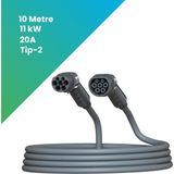 11 Kw 10 Metre Elektrikli Araç Ac Tip-2 Şarj Kablosu