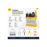 11 Parça Kutulu Hassas Telefon Ve Elektronik Tamir Tornavida Seti Büyüteçli Cımbızlı Kit 8086