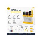 11 Parça Kutulu Hassas Telefon Ve Elektronik Tamir Tornavida Seti Büyüteçli Cımbızlı Kit 8086