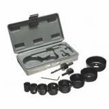 11 Parça Profesyonel Buat ve Elektrik Kutusu Açma Seti, Metal Delme ve Kesme Takımı,19 mm,22 mm,28 mm, 32 mm,38 mm,44 mm,51 mm,64 mm,2 Adet Altıgen Mil 6 mm,10 mm,L anahtarı