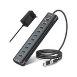 11 Port Güçlendirilmiş USB C Hub 2X10 Gbps USB C 1X10 Gbps USB A Pd 20W 7x USB 3.0 5gbps Hub