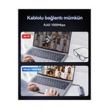 11 Portlu 4K 30Hz HDMI Gigabit Ethernet Sd Tf Kart Okuyuculu 3.5mm USB Hub Çoklayıcı - 1 GB - 00-Siyah - Beyaz - Option-1
