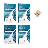 11. Sınıf Matematik Fizik Kimya ve Biyoloji 4lü Set Bilgi Sarmal Soru Bankası + Telefon Standı