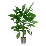 110 cm ceviz ağaçı dogal gövdeli metal plastık saksı svm.1199