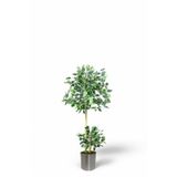 110 cm ficus yapay ağaç bambu 2 gövdeli metal saksı svm.1361