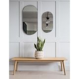 110 cm Oval Duvar Dekorasyon Aynası - Konsol Üstü Salon Dekorasyon Aynası-989