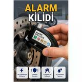 110 Db Alarm Disk Kilidi Motosiklet Scooter Bisiklet Güvenlik Kilidi