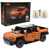 1:10 Hummer EV USB Şarjlı Uzaktan Kumandalı Model Araba Yapım Seti 3851 Parça