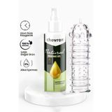 110 ML Doğal Su Bazlı Extra Kayganlaştırıcı Jel + Şeffaf Tırtıklı Penis Kılıfı CV894598S89560