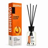 110 Ml Ölçülü Amber Glow Bambu Çubuklu Oda Kokusu Cam Şişe