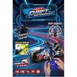 1:10 Uzaktan Kumandalı RC Drift Akrobasi Motorsikleti - 360 Derece Dönüş - Işıklı - 2.4 GHz