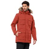 1107674-J0126GLACIER CANYON PARKA Koyu Kırmızı Kapüşon Yaka Regular Fit Kadın Mont