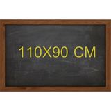 110X90 cm Büyük Tebeşirli Kara Tahta, Yaratıcı ve Eğlenceli Kullanım - Ahşap - Seçenek 1