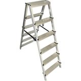 111 Merdiven 6+6 Çift Çıkışlı Ev Tipi Alüminyum Merdiven - 130 cm