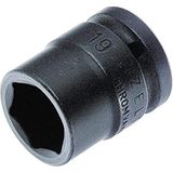 1113067013 1/2" Altı Köşe Havalı Lokma Anahtar, Siyah, 13 mm