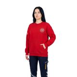 112 Acil Sağlık Sweatshirt Üç İplik Şardonlu Kanguru Cep Kırmızı Unisex, Kırmızı, M