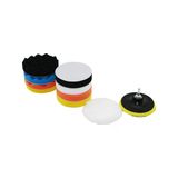 115 MM 11PCS POLİSAJ SÜNGER SETİ 8 AD. 115MM SÜNGER- 1 POLİSAJ PED -1 M14 ADAPTÖR - 1 CIRTLI DİSK TABAN (2818)