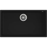 115230015-Teka Square 72.40 Tg Black Granit Eviye
