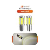 1156 P21w 33 Led Ampul Beyaz 12V Canbus Geri Vites Stop Sinyal Tek Duy 2 Adet