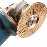 115MM Ahşap Törpü Diski Avuç Taşlama Uyumlu Törpüleme Aşındırma Raspalama Disk - Altın