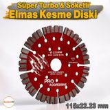 115X22.23 mm Turbo Segment Elmas Kesme Diski Avuç Taşlama Seramik Beton Granit Tuğla Blok Için Uygun - Bordo