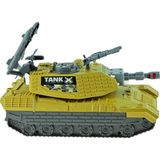 1:16 Ölçek Oyuncak Tank Süper Tank Işıklı Sesli Sürtmeli 30 cm - Sarı