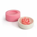 1167 - Silikon Kalıp Mum Kalıbı - Yuvarlak Mini Mum Kabı