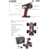1/18 60 Km Hız Yapan Rc Araba 2.4 Ghz 4x4 LED Işıklı Full Fonksiyon Soğutmalı Metal Alaşım - Kırmızı