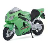 1:18 Kawasaki Ninja ZX-12R Model Motor Metalik Yeşil 31300